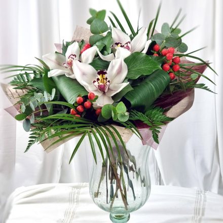 Elegáns orchidea varázs virágcsokor